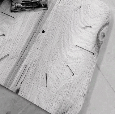 sanding wood