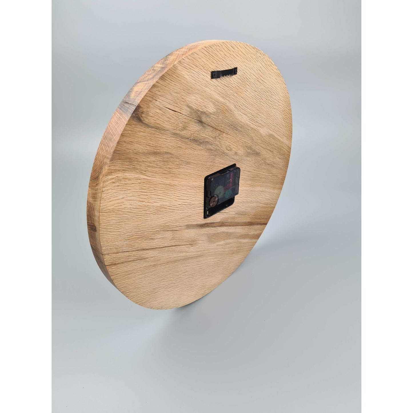 ClockDesignCo 100% Solid Oak Wood Wall Clock | Skeleton Clock | Hardwood Rustic Clock