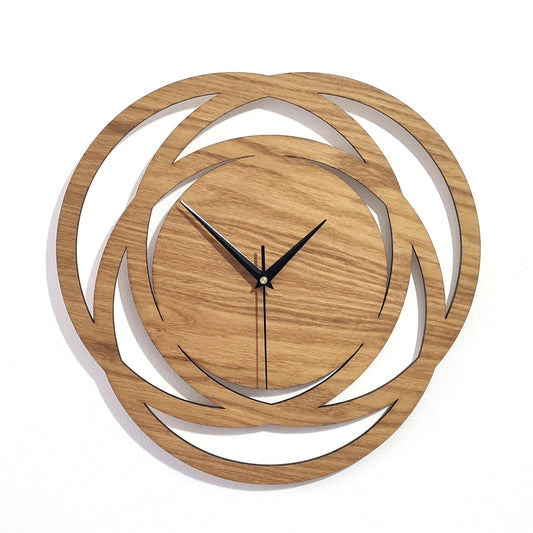 Designer Wooden Wall Clock | Modern Decorative Clock | Kitchen and hall - Clock Design Co™