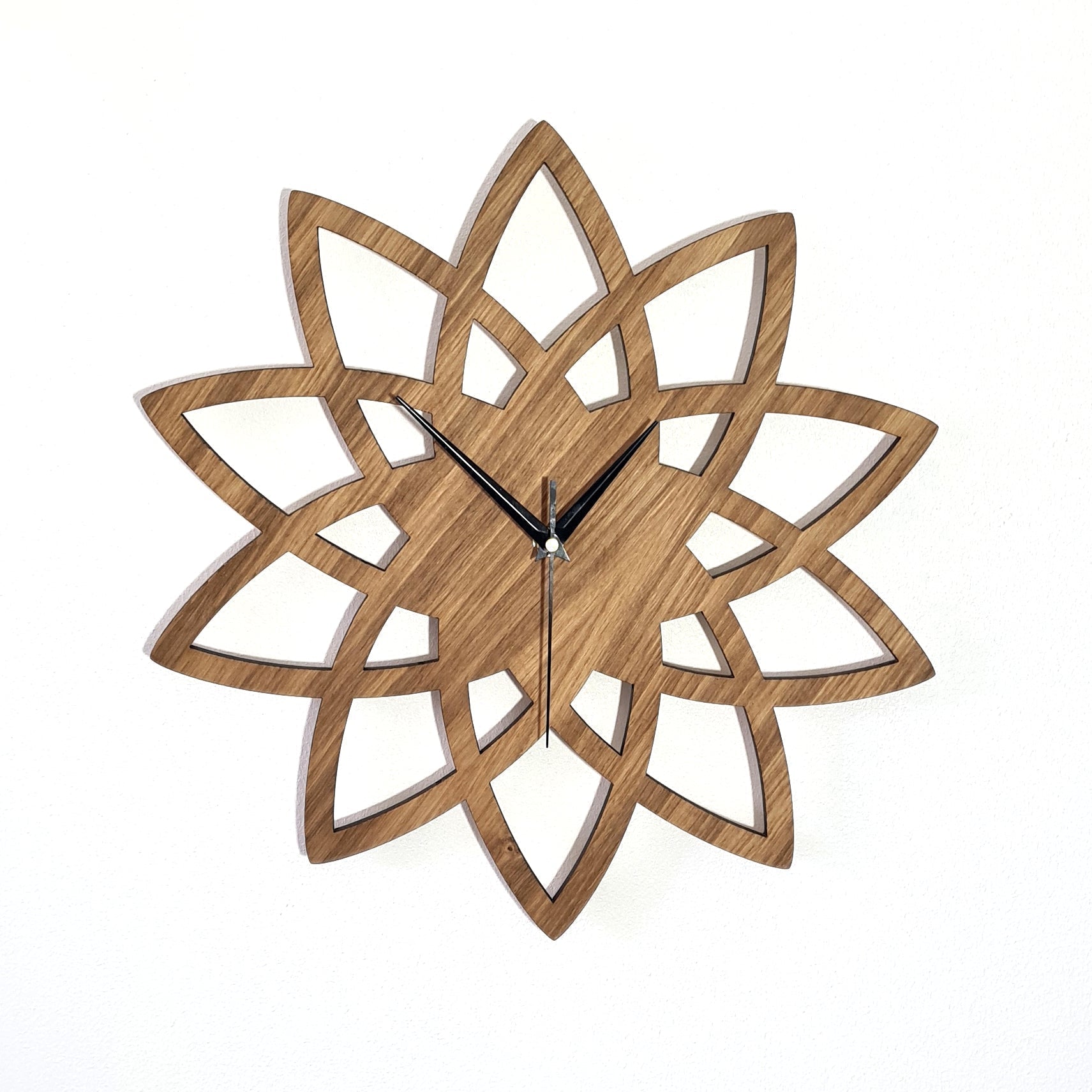 Sunburst Wall Clock - Mid-Century Starburst Wall Clock - Clock Design Co™