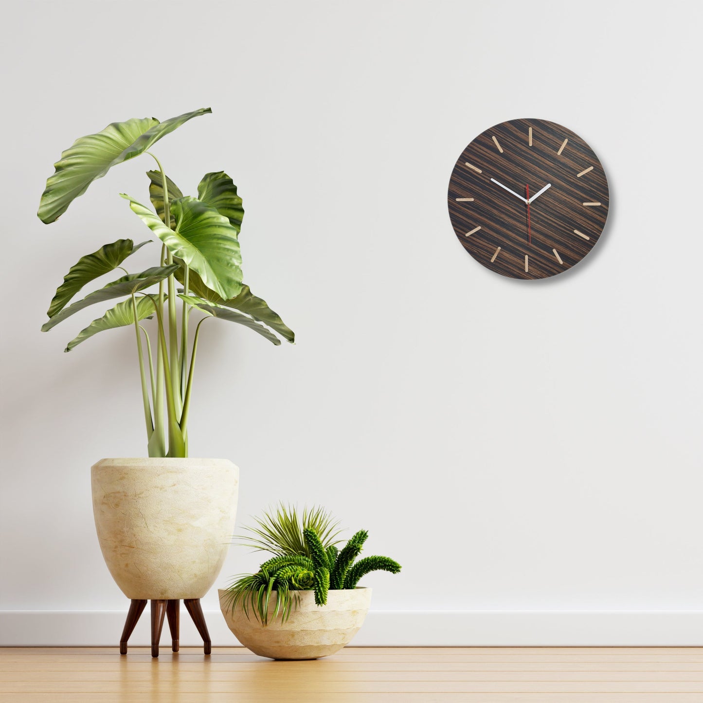 Wooden Mondaine Style Swiss Railways Wall Clock - Clock Design Co™